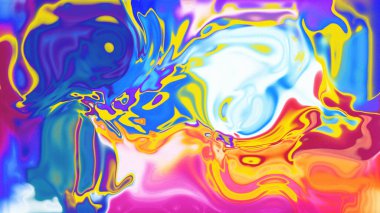 Organik Akış ile Akışkan Mermer Doku, Dalgalı Yapısı ile Soyut Sıvı Desen, Yumuşak Dönüşümlü Erimiş Yüzey Tasarımı, Mermer Efektli Psikedelik Girdap Dokuları