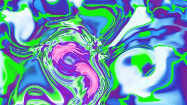 Organik Akış ile Akışkan Mermer Doku, Dalgalı Yapısı ile Soyut Sıvı Desen, Yumuşak Dönüşümlü Erimiş Yüzey Tasarımı, Mermer Efektli Psikedelik Girdap Dokuları