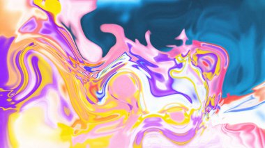 Organik Akış ile Akışkan Mermer Doku, Dalgalı Yapısı ile Soyut Sıvı Desen, Yumuşak Dönüşümlü Erimiş Yüzey Tasarımı, Mermer Efektli Psikedelik Girdap Dokuları