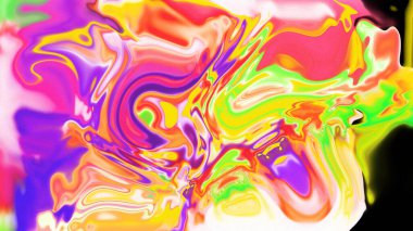 Organik Akış ile Akışkan Mermer Doku, Dalgalı Yapısı ile Soyut Sıvı Desen, Yumuşak Dönüşümlü Erimiş Yüzey Tasarımı, Mermer Efektli Psikedelik Girdap Dokuları