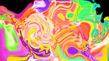 Organik Akış ile Akışkan Mermer Doku, Dalgalı Yapısı ile Soyut Sıvı Desen, Yumuşak Dönüşümlü Erimiş Yüzey Tasarımı, Mermer Efektli Psikedelik Girdap Dokuları