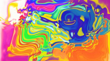 Organik Akış ile Akışkan Mermer Doku, Dalgalı Yapısı ile Soyut Sıvı Desen, Yumuşak Dönüşümlü Erimiş Yüzey Tasarımı, Mermer Efektli Psikedelik Girdap Dokuları