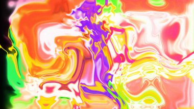 Organik Akış ile Akışkan Mermer Doku, Dalgalı Yapısı ile Soyut Sıvı Desen, Yumuşak Dönüşümlü Erimiş Yüzey Tasarımı, Mermer Efektli Psikedelik Girdap Dokuları