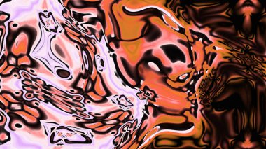 Organik Akış ile Akışkan Mermer Doku, Dalgalı Yapısı ile Soyut Sıvı Desen, Yumuşak Dönüşümlü Erimiş Yüzey Tasarımı, Mermer Efektli Psikedelik Girdap Dokuları