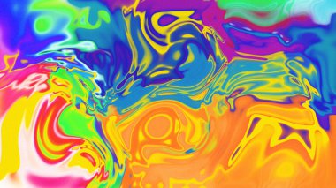 Organik Akış ile Akışkan Mermer Doku, Dalgalı Yapısı ile Soyut Sıvı Desen, Yumuşak Dönüşümlü Erimiş Yüzey Tasarımı, Mermer Efektli Psikedelik Girdap Dokuları