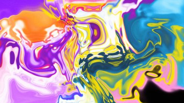 Organik Akış ile Akışkan Mermer Doku, Dalgalı Yapısı ile Soyut Sıvı Desen, Yumuşak Dönüşümlü Erimiş Yüzey Tasarımı, Mermer Efektli Psikedelik Girdap Dokuları