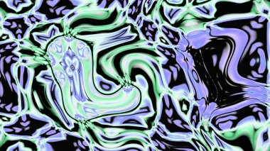 Organik Akış ile Akışkan Mermer Doku, Dalgalı Yapısı ile Soyut Sıvı Desen, Yumuşak Dönüşümlü Erimiş Yüzey Tasarımı, Mermer Efektli Psikedelik Girdap Dokuları