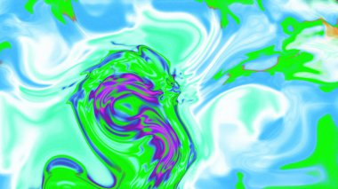 Organik Akış ile Akışkan Mermer Doku, Dalgalı Yapısı ile Soyut Sıvı Desen, Yumuşak Dönüşümlü Erimiş Yüzey Tasarımı, Mermer Efektli Psikedelik Girdap Dokuları