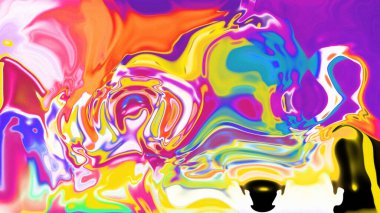 Organik Akış ile Akışkan Mermer Doku, Dalgalı Yapısı ile Soyut Sıvı Desen, Yumuşak Dönüşümlü Erimiş Yüzey Tasarımı, Mermer Efektli Psikedelik Girdap Dokuları