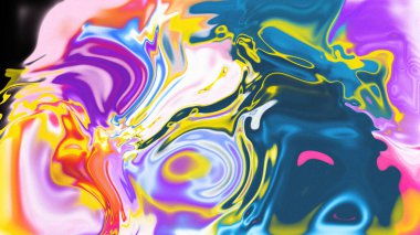 Organik Akış ile Akışkan Mermer Doku, Dalgalı Yapısı ile Soyut Sıvı Desen, Yumuşak Dönüşümlü Erimiş Yüzey Tasarımı, Mermer Efektli Psikedelik Girdap Dokuları