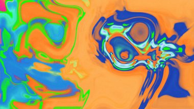 Organik Akış ile Akışkan Mermer Doku, Dalgalı Yapısı ile Soyut Sıvı Desen, Yumuşak Dönüşümlü Erimiş Yüzey Tasarımı, Mermer Efektli Psikedelik Girdap Dokuları