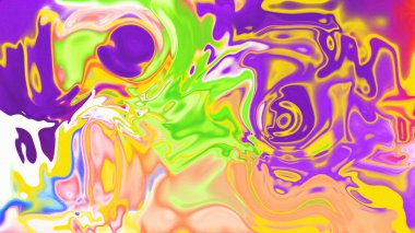 Organik Akış ile Akışkan Mermer Doku, Dalgalı Yapısı ile Soyut Sıvı Desen, Yumuşak Dönüşümlü Erimiş Yüzey Tasarımı, Mermer Efektli Psikedelik Girdap Dokuları