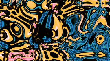 Organik Akış ile Akışkan Mermer Doku, Dalgalı Yapısı ile Soyut Sıvı Desen, Yumuşak Dönüşümlü Erimiş Yüzey Tasarımı, Mermer Efektli Psikedelik Girdap Dokuları