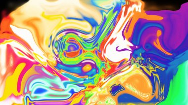 Organik Akış ile Akışkan Mermer Doku, Dalgalı Yapısı ile Soyut Sıvı Desen, Yumuşak Dönüşümlü Erimiş Yüzey Tasarımı, Mermer Efektli Psikedelik Girdap Dokuları