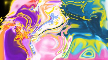 Organik Akış ile Akışkan Mermer Doku, Dalgalı Yapısı ile Soyut Sıvı Desen, Yumuşak Dönüşümlü Erimiş Yüzey Tasarımı, Mermer Efektli Psikedelik Girdap Dokuları