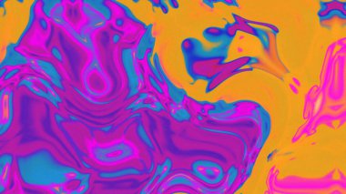 Organik Akış ile Akışkan Mermer Doku, Dalgalı Yapısı ile Soyut Sıvı Desen, Yumuşak Dönüşümlü Erimiş Yüzey Tasarımı, Mermer Efektli Psikedelik Girdap Dokuları