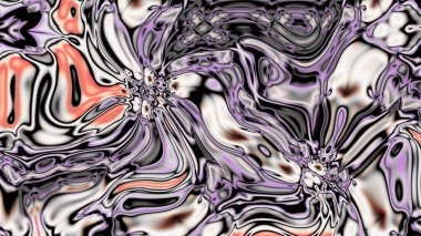 Organik Akış ile Akışkan Mermer Doku, Dalgalı Yapısı ile Soyut Sıvı Desen, Yumuşak Dönüşümlü Erimiş Yüzey Tasarımı, Mermer Efektli Psikedelik Girdap Dokuları