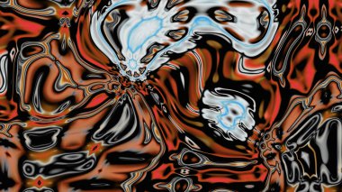 Organik Akış ile Akışkan Mermer Doku, Dalgalı Yapısı ile Soyut Sıvı Desen, Yumuşak Dönüşümlü Erimiş Yüzey Tasarımı, Mermer Efektli Psikedelik Girdap Dokuları