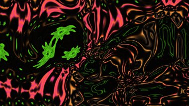 Organik Akış ile Akışkan Mermer Doku, Dalgalı Yapısı ile Soyut Sıvı Desen, Yumuşak Dönüşümlü Erimiş Yüzey Tasarımı, Mermer Efektli Psikedelik Girdap Dokuları