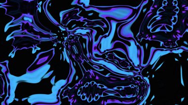 Organik Akış ile Akışkan Mermer Doku, Dalgalı Yapısı ile Soyut Sıvı Desen, Yumuşak Dönüşümlü Erimiş Yüzey Tasarımı, Mermer Efektli Psikedelik Girdap Dokuları