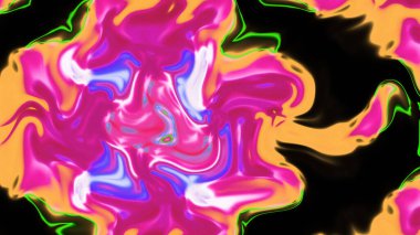 Organik Akış ile Akışkan Mermer Doku, Dalgalı Yapısı ile Soyut Sıvı Desen, Yumuşak Dönüşümlü Erimiş Yüzey Tasarımı, Mermer Efektli Psikedelik Girdap Dokuları