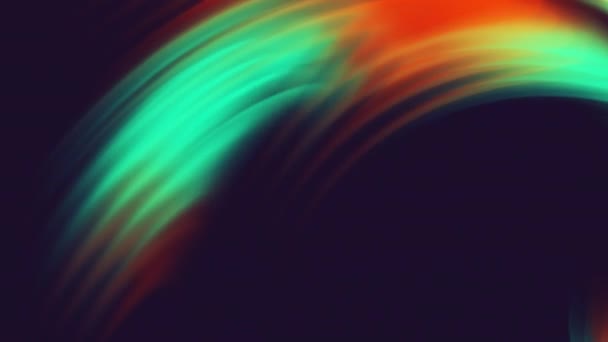 Abstract Red Orange Green Motion Graphic Wave Dispecitional Animation Free — 비디오