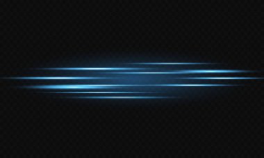 Parlak mavi çizgiler. Işık efekti.