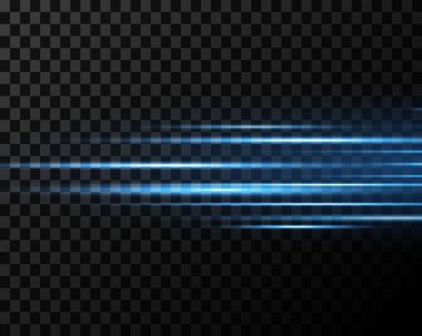 Parlak mavi çizgiler. Işık efekti.
