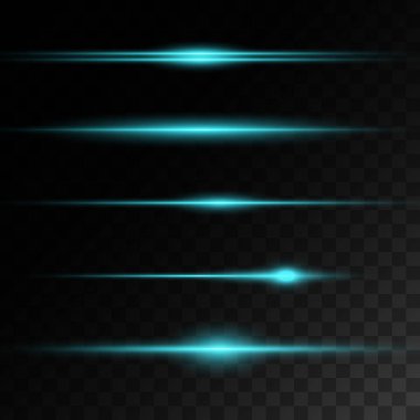 Soyut Mercek Fişekleri. Şeffaf Arkaplanda Parlayan Yıldızlar ve Parıltılar. Tasarımınız için saydam ışık efektleri. Vektör İllüstrasyonu.