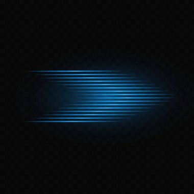 Mavi ışık vektör çizimi, siyah arkaplan üzerinde ışık etkisi. Tasarım ögesi.