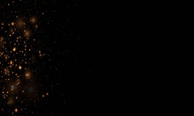 Renkli ışıklarla süslü altın renkli arka plan bokeh. Işık soyut parlayan bokeh ışıkları. Sihirli kavram. Noel konsepti.