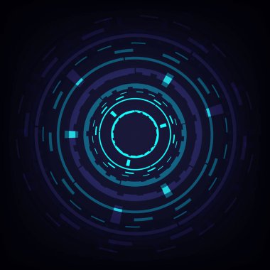 Soyut Çember Bilimkurgu Fütüristik Teknoloji Yenilik Konsepti