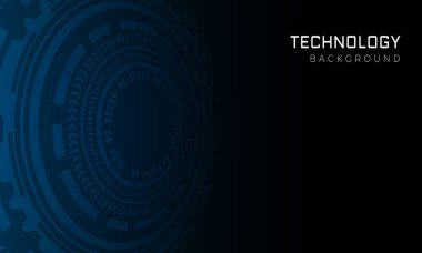 Hud elementi olan fütüristik dijital pankart.