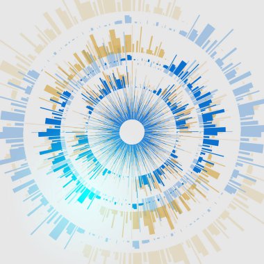 Parlayan daire kaplaması. Işık, ışın ve pırıl pırıl bir yüzük. Renkli tünel. Parlak sınır. Sihirli kapı.
