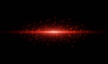 Lines, rays, flashes of light. Film texture background with light transparency on black background