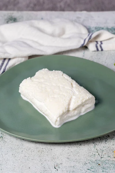 Clotted cream or butter cream. Turkish creamy dairy product. Cow\'s cream for breakfast. Local name kaymak