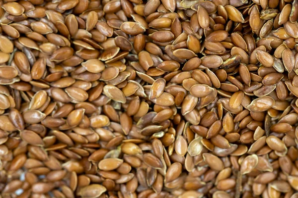 stock image Flax seeds background or texture. Flaxseed or linseed. Cereals. Healthy food. Close up