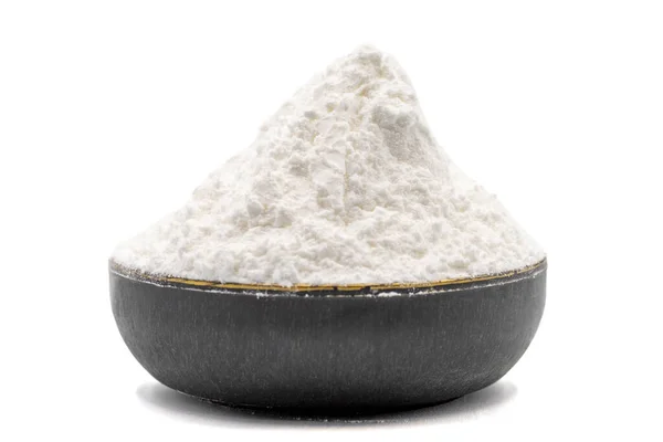 Powdered Sugar Isolated White Background Powdered Sugar Icing Sugar Bowl — Stock Photo, Image