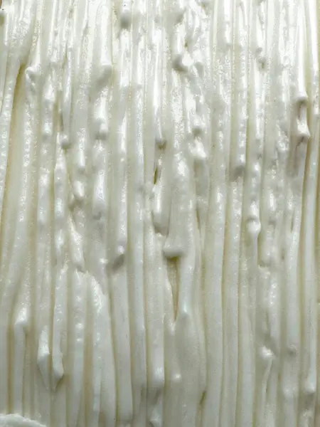 Tejszínnel Ízesített Jégkrém Közeli Felvétele Tejszerű Fagylalt Textúra — Stock Fotó