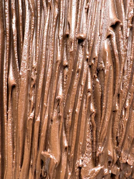 巧克力味冰淇淋的特写 巧克力冰淇淋质感 — 图库照片