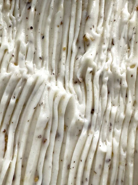 Almond Tejjel Ízesített Jégkrém Közeli Felvétele Mandula Tej Fagylalt Textúra — Stock Fotó