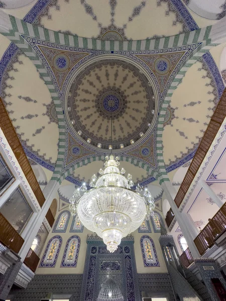 Mecset Belseje Csempe Díszített Mecset — Stock Fotó