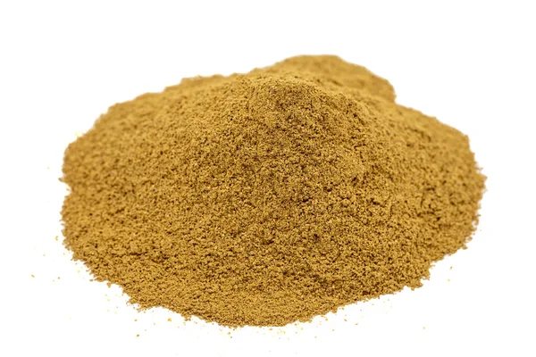 Cinnamon Powder Isolated White Background Pile Cinnamon Powder Close — Stock Photo, Image