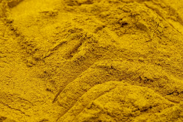 Montón Polvo Curry Como Fondo Especias Condimentos Como Fondo Polvo — Foto de Stock