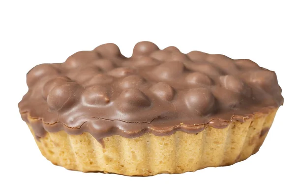 Kue Coklat Hazelnut Krim Dan Kue Coklat Diisolasi Dengan Latar — Stok Foto