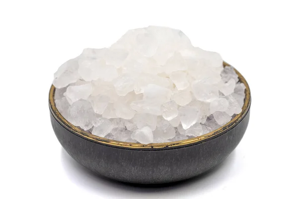 Αλάτι Λεμονιού Κιτρικό Οξύ Απομονωμένο Λευκό Φόντο Κιτρικό Οξύ Λεμόνι — Φωτογραφία Αρχείου
