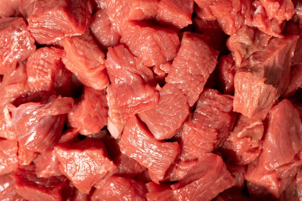 Küplere Kesilmiş Çiğ Biftek Kuzu Eti — Stok fotoğraf