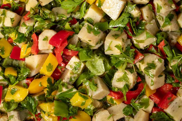 Artischocken Salat Mit Olivenöl Gesunde Häppchen Lebensmittel Hintergrund Ansicht Von — Stockfoto