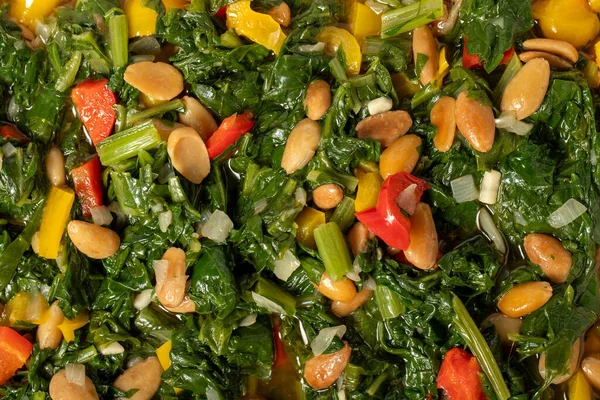 Mangold Salat Gesunde Häppchen Lebensmittel Hintergrund Ortsname Bedemli Pazi — Stockfoto