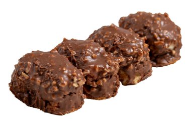 Çikolatalı kurabiye. Çikolatalı ve fındıklı lezzetli kurabiyeler. Kapat.